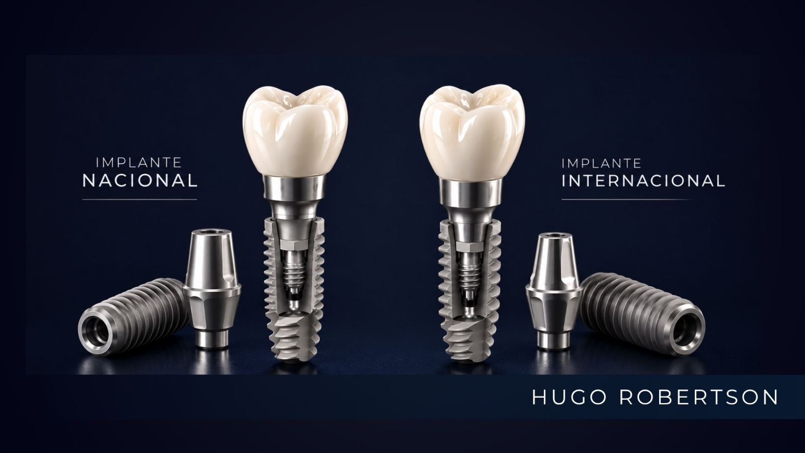 Comparação entre implantes dentários nacionais e importados